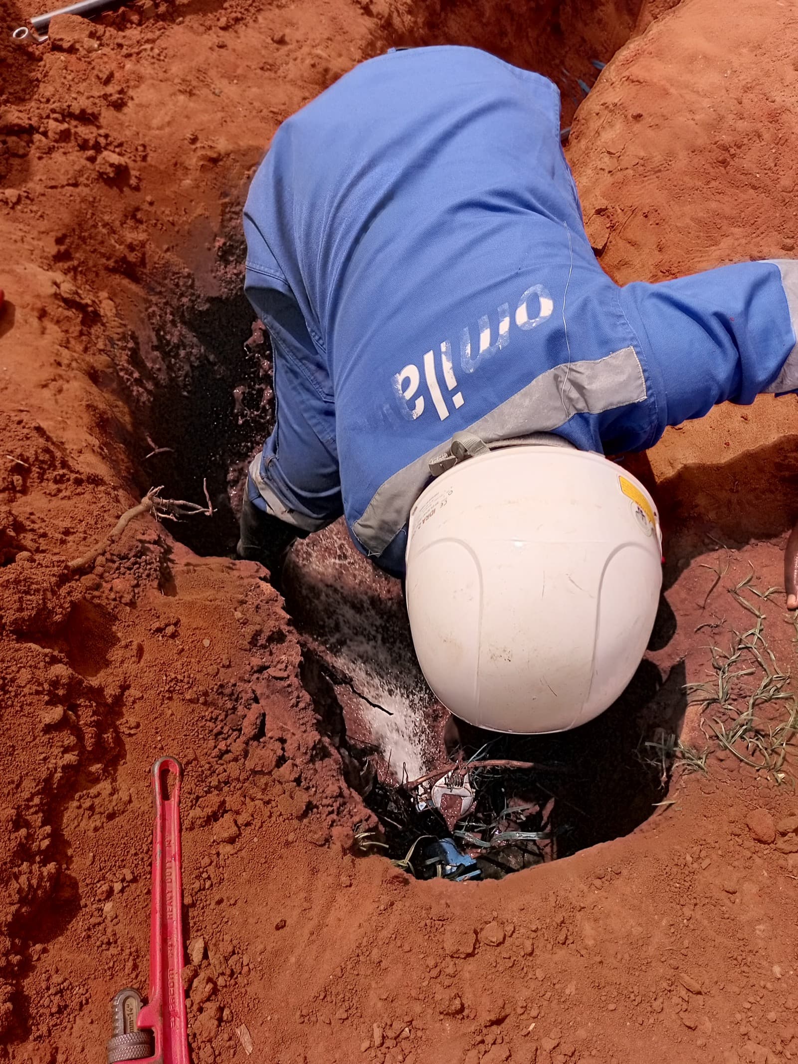 Travaux de canalisation